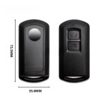 Motorcycle Control Key For Honda K1F K2F K12 35111-K59 K66 2 Buttons 433MHz ID47 Chip